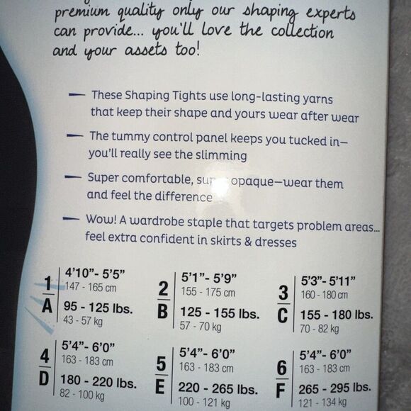 SPANX Assets NEW Red Hot Label High Waist Shaping Tights Black 6/F - Picture 2 of 3